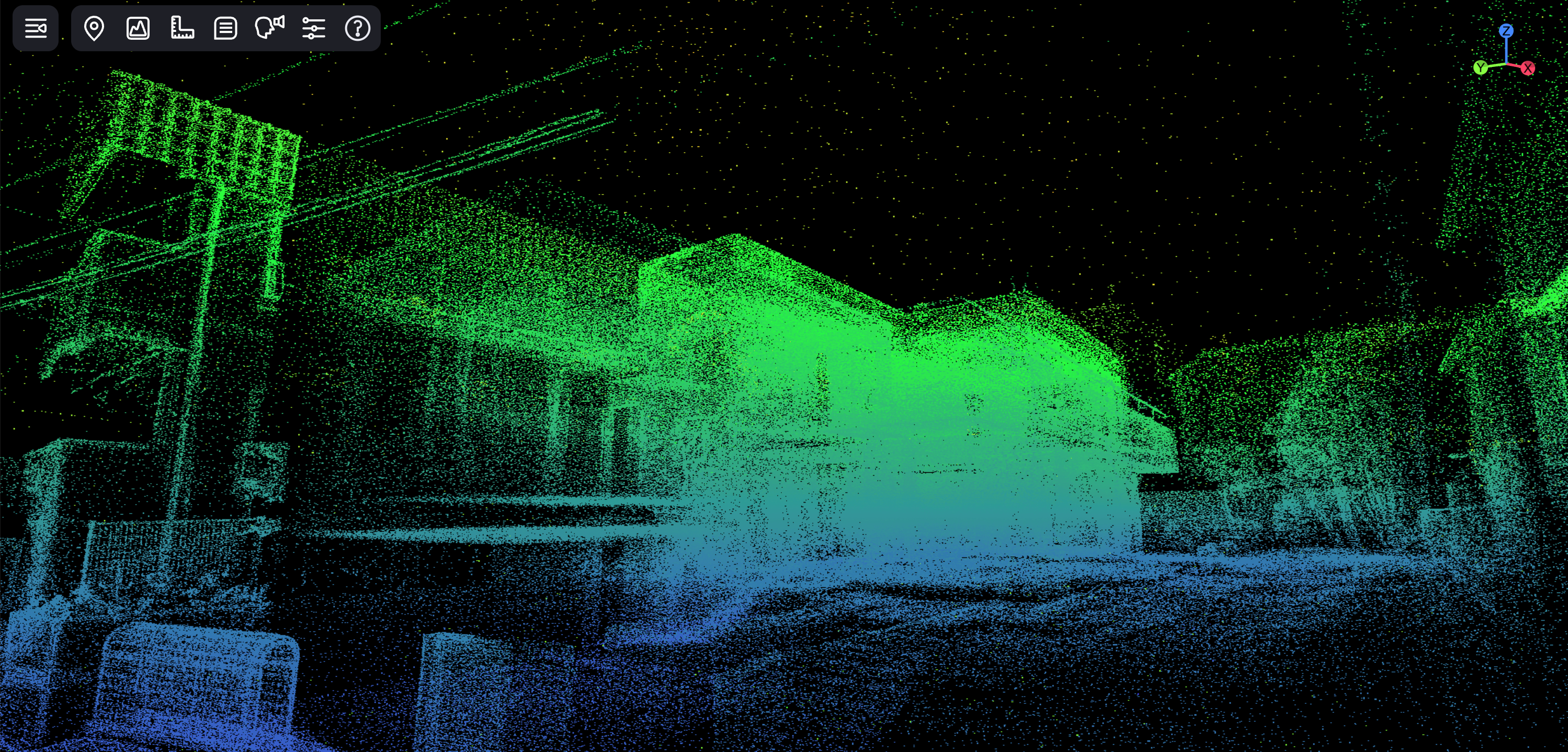  STUDIO55導入事例_江原町の家リノベプロジェクト(点群データ)